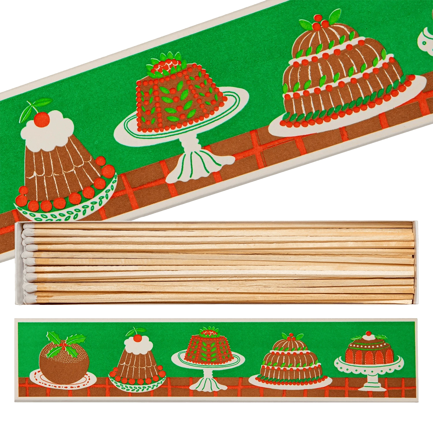 Extra Long Luxury Matches Christmas Puddings