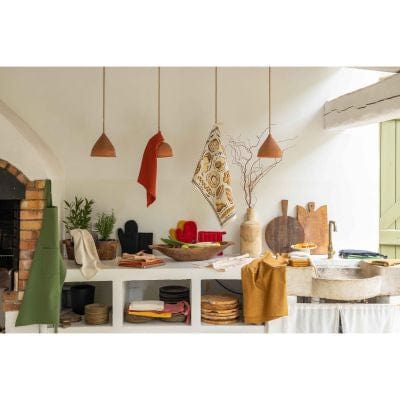 Dario Recycled Cotton Apron, Green (Vert)