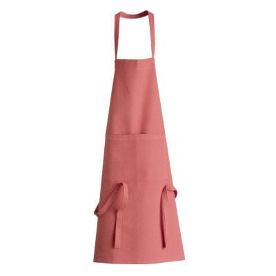 Dario Recycled Cotton Apron, Rosewood (Bois de Rose)
