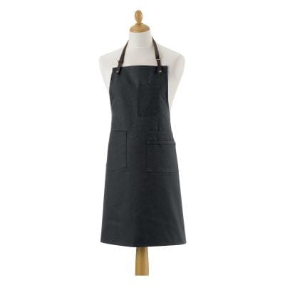 Leo Cotton Apron Black