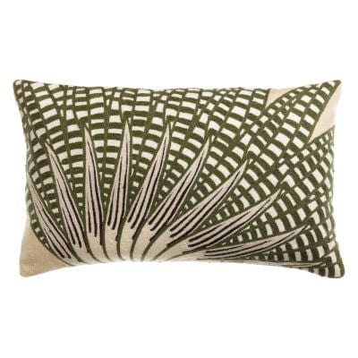 Ewan Embroidered Cushion by Vivaraise, Linen 30x50