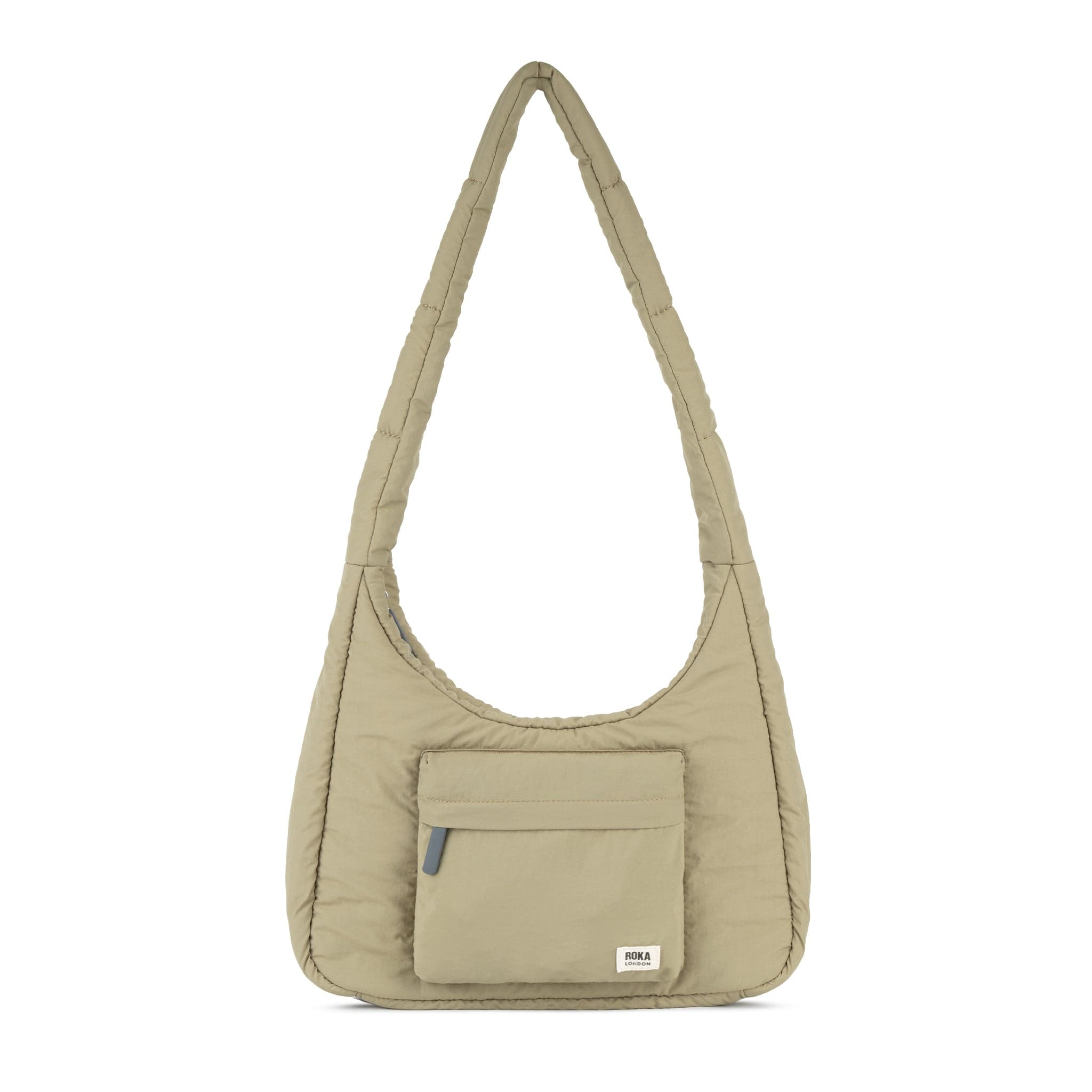 Roka Belsize Puffy Shoulder Bag, Medium Taupe