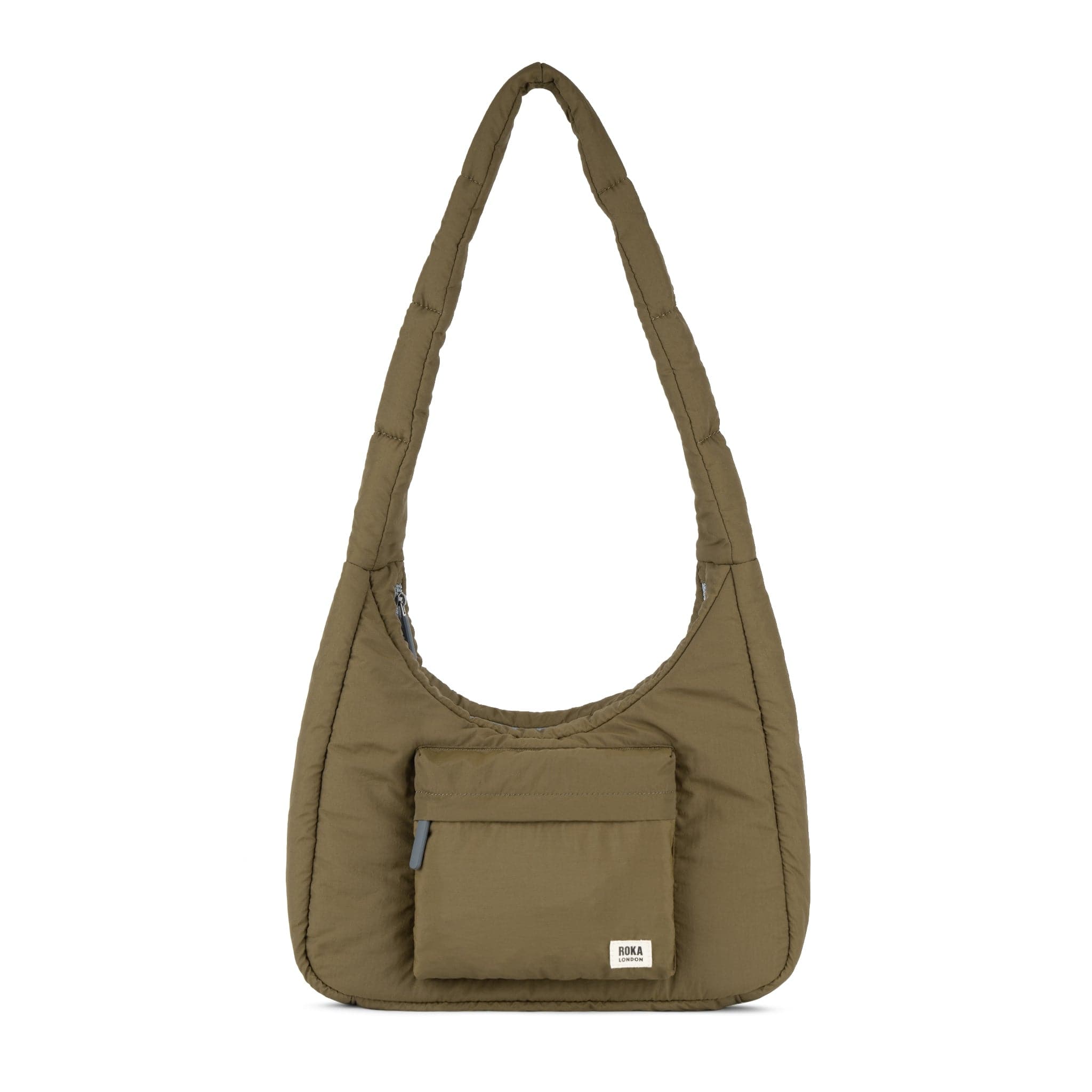 Roka Belsize Puffy Shoulder Bag, Medium Moss