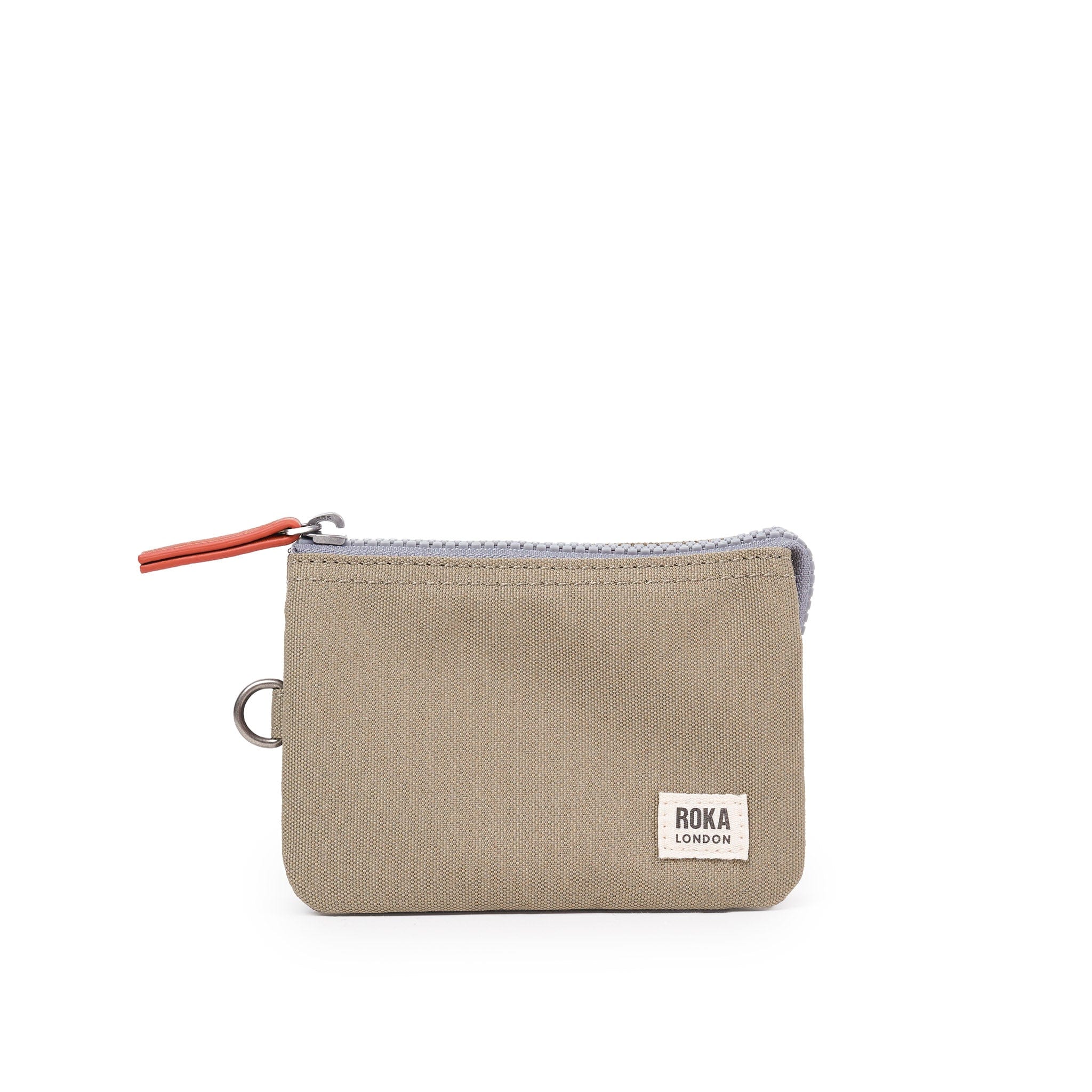 Roka Sustainable Canvas Small Carnaby Wallet Taupe