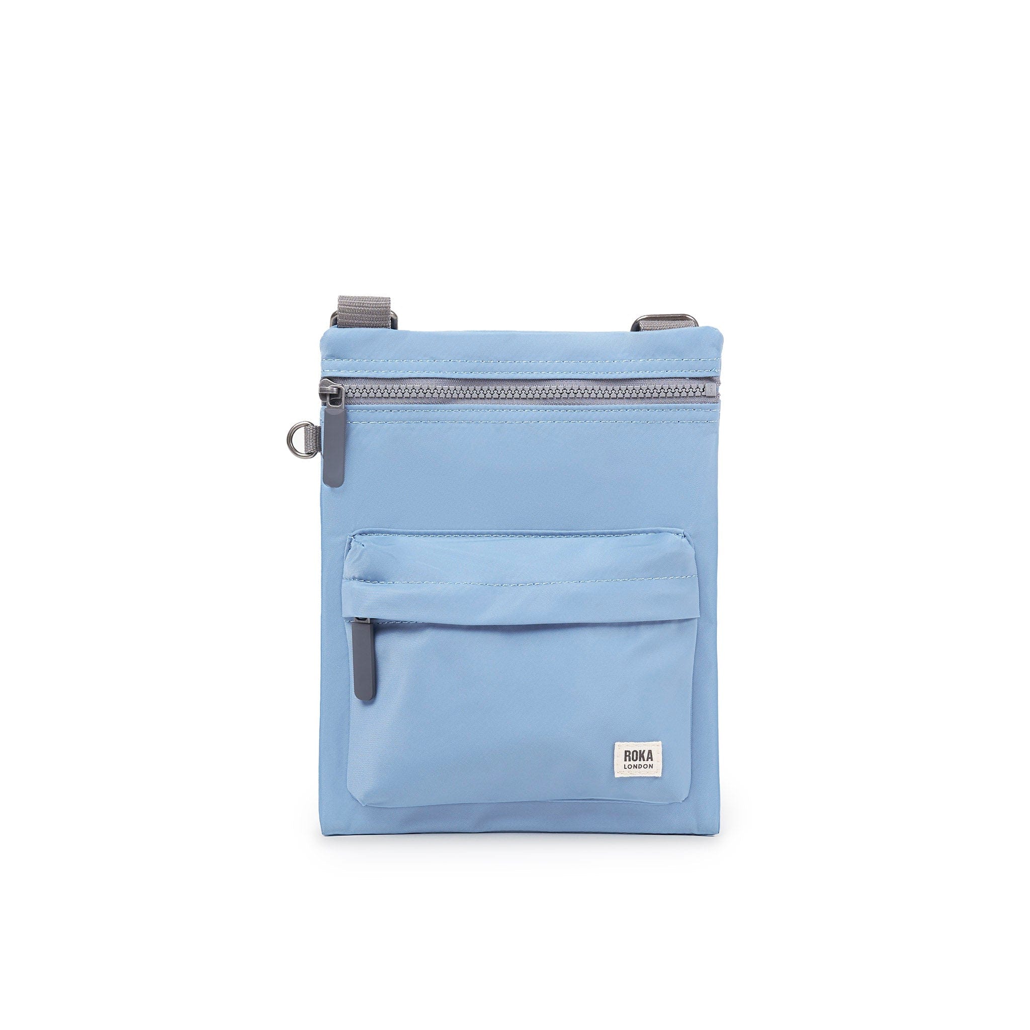 Roka Chelsea Recycled Nylon Crossbody Pocket Medium Retro Blue