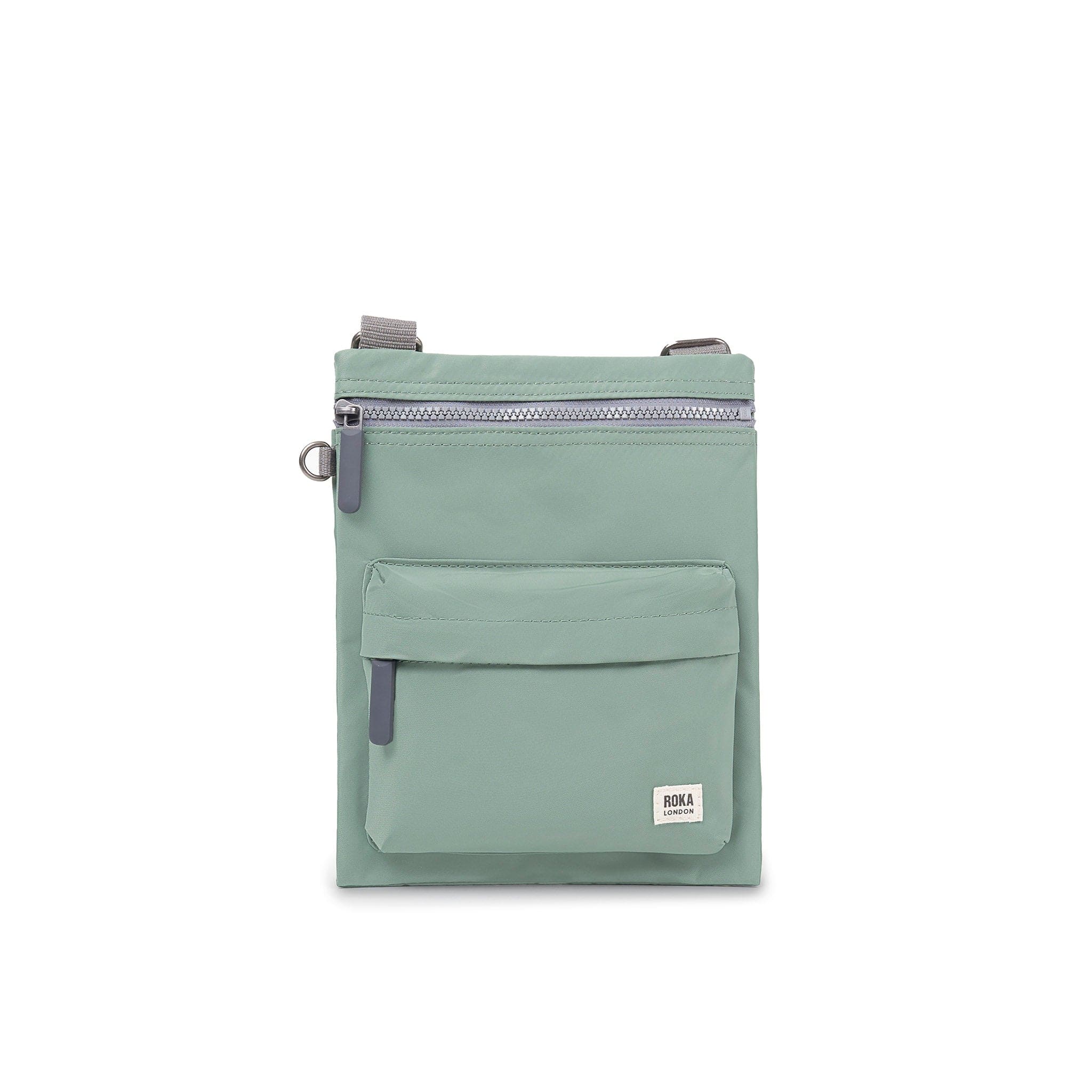 Roka Chelsea Recycled Nylon Crossbody Pocket Medium Frost