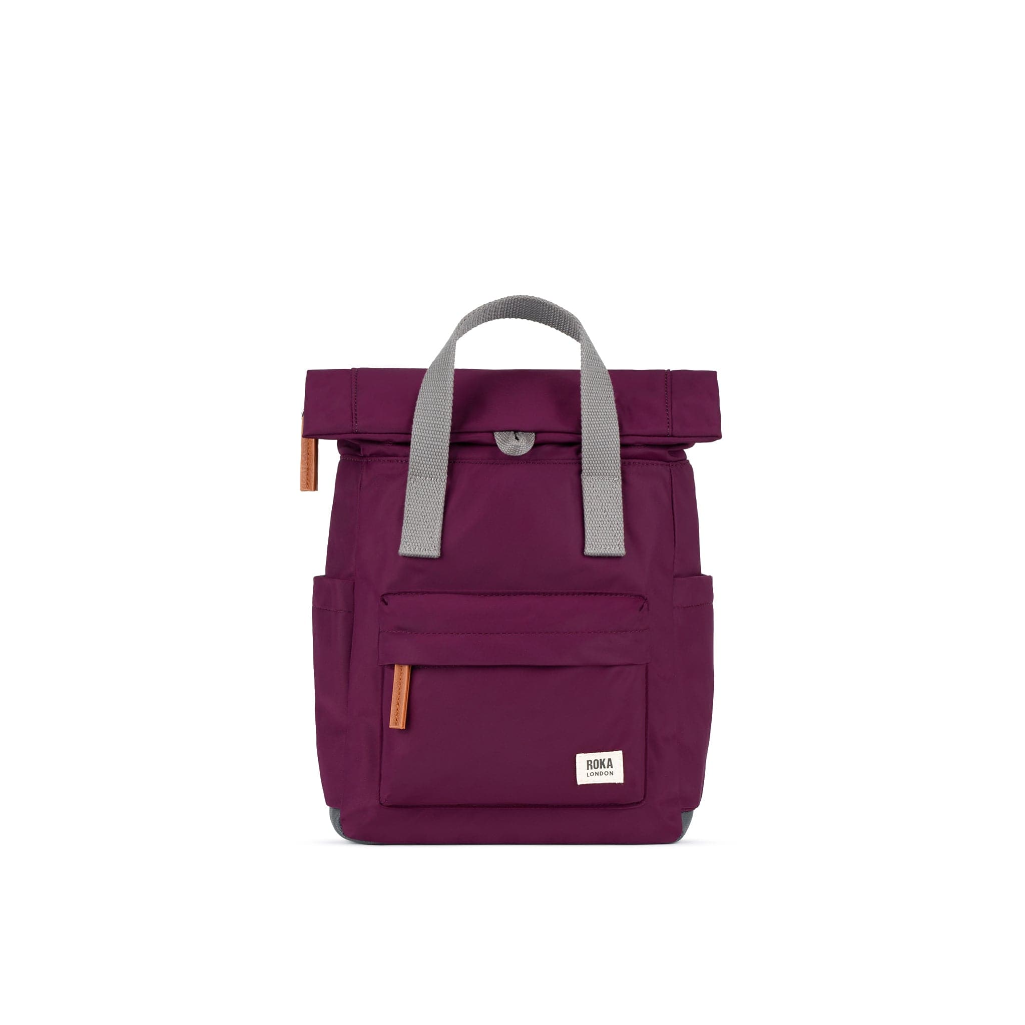 Roka Canfield B Recycled Nylon Rucksack Royal Burgundy