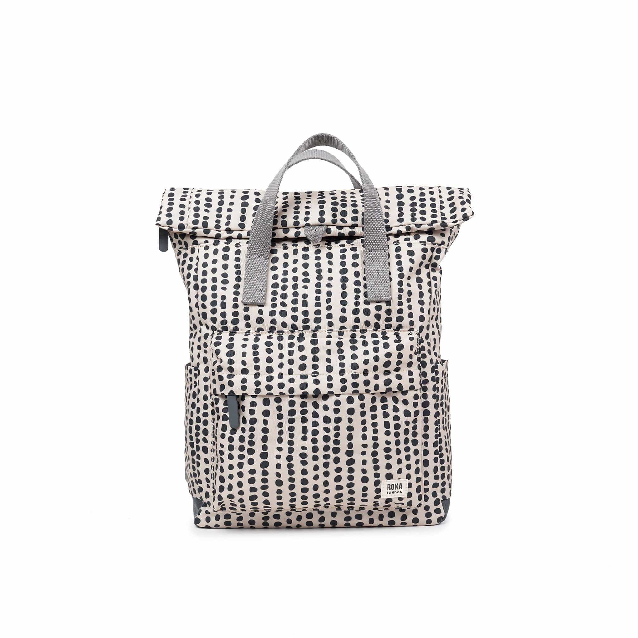 Roka Canfield B Linear Dot Recycled Canvas Medium Rucksack