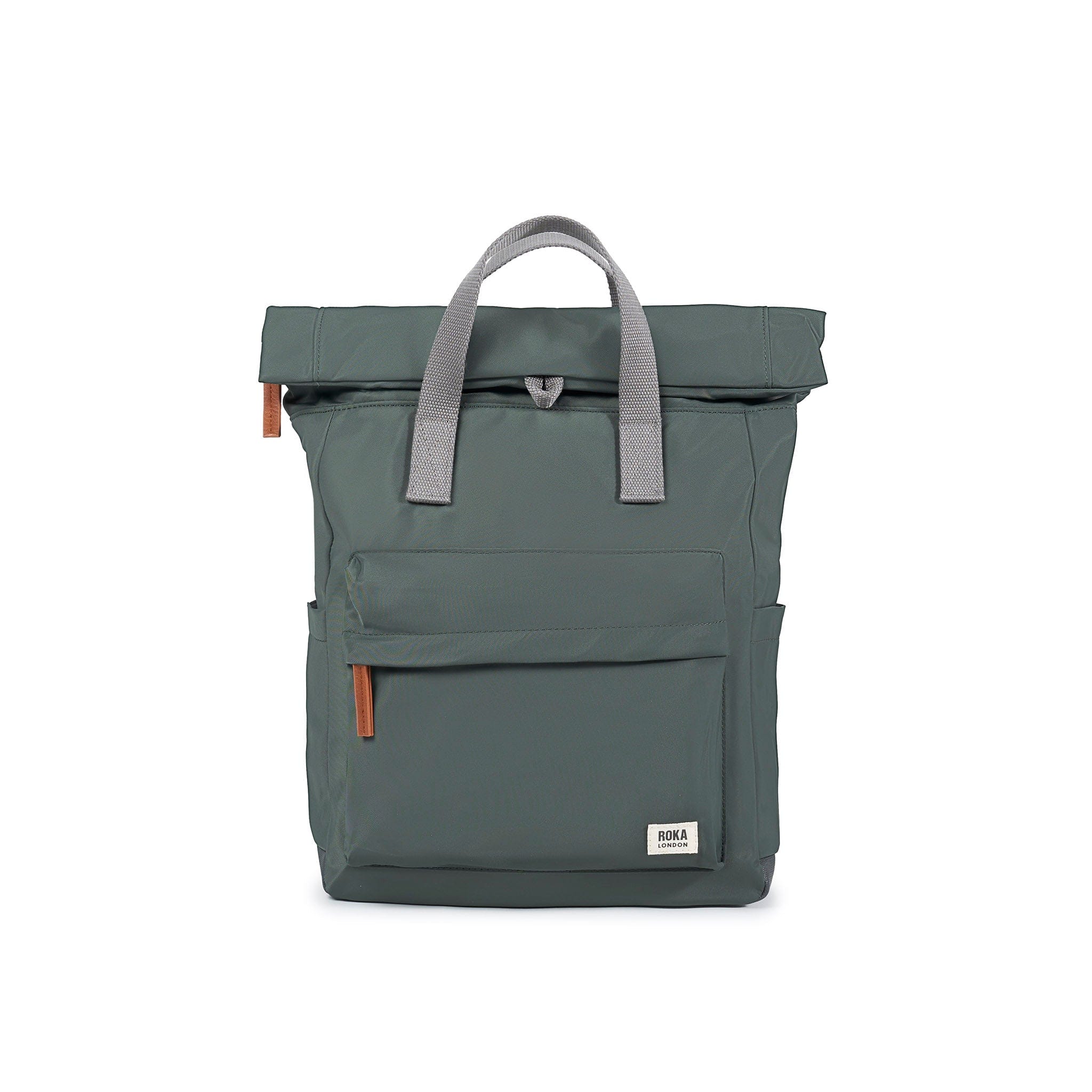 Roka Canfield B Medium Sustainable Nylon Rucksack Thyme