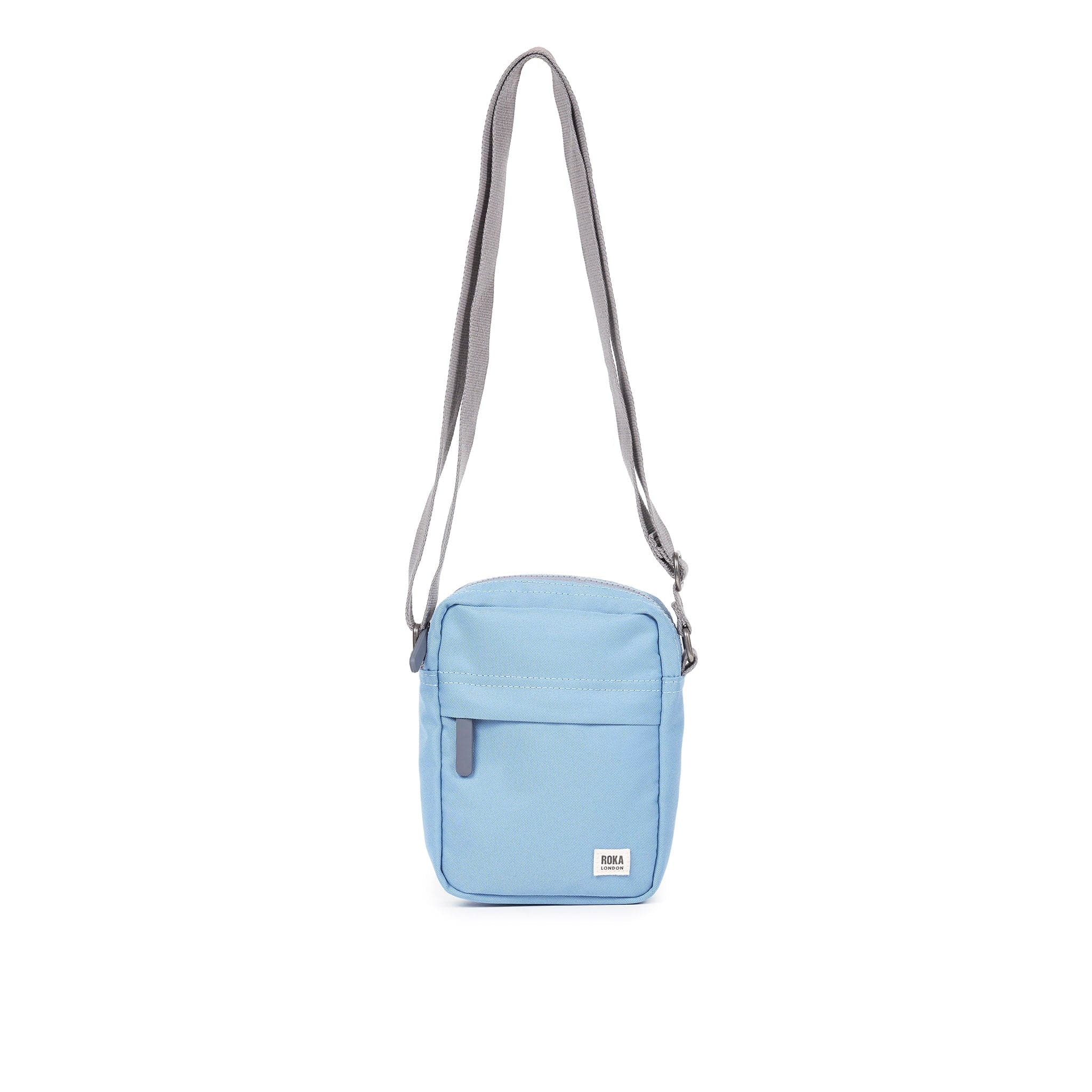 Bond Recycled Canvas Pocket Bag by Roka London Retro Blue