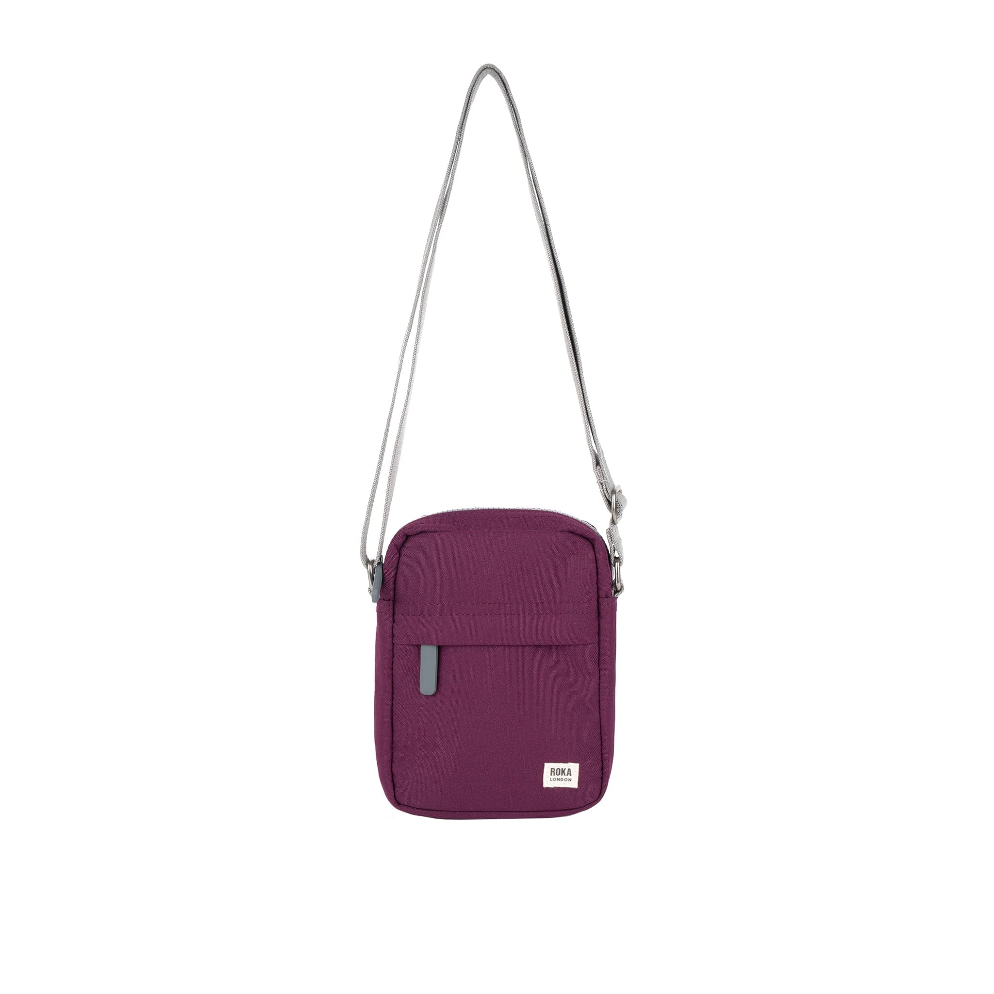 Bond Recycled Canvas Pocket Bag by Roka London Cherry Lacquer 