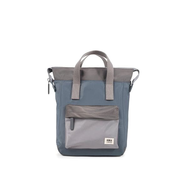 Roka Bantry B Grey Tonal Small Recycled Nylon Rucksack