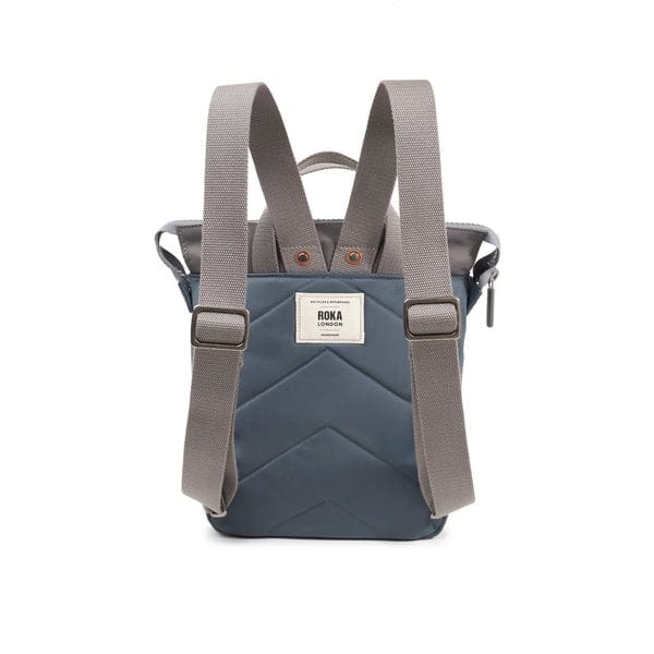 Roka Bantry B Grey Tonal Small Recycled Nylon Rucksack