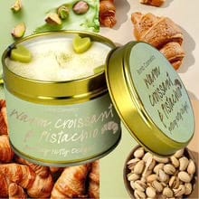 The Warm Croissant & Pistachio Scented Tinned Candle