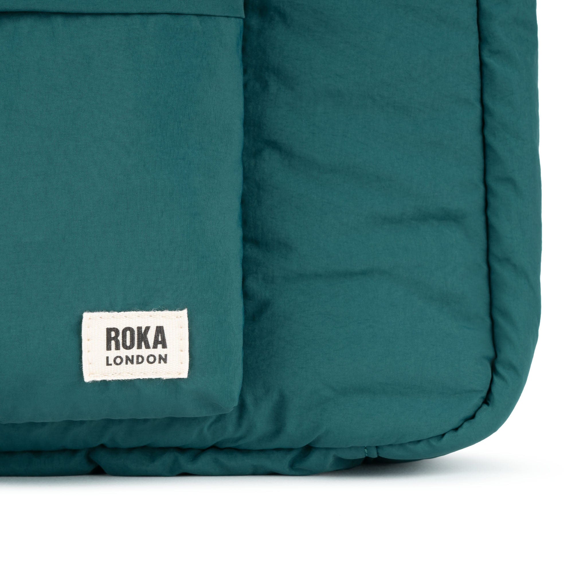 Roka Belsize Puffy Shoulder Bag, Medium Teal