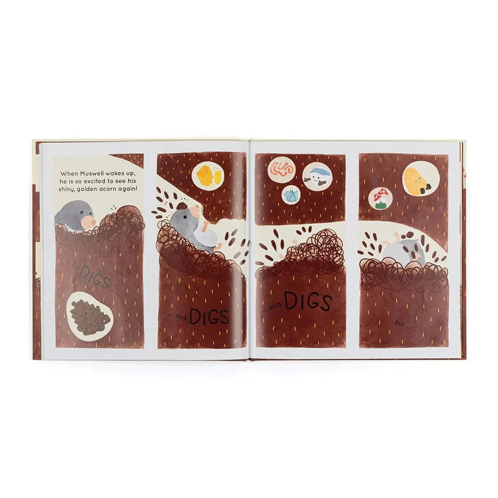Jellycat Muswell Mole And The Buried Treasure Book
