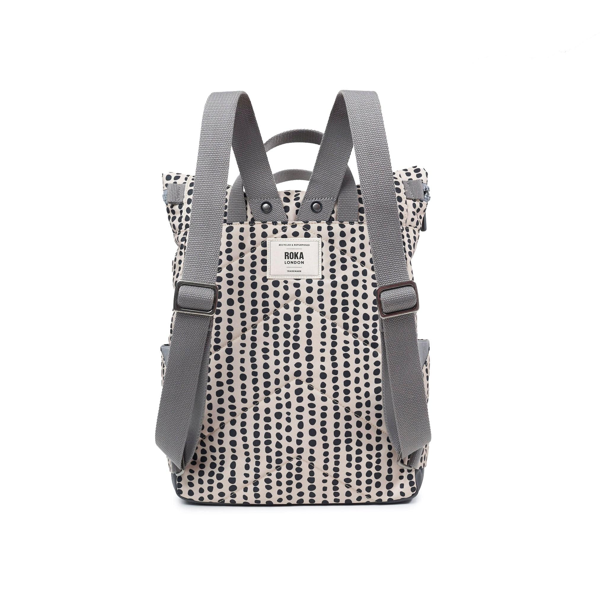 Roka Canfield B Linear Dot Recycled Canvas Medium Rucksack