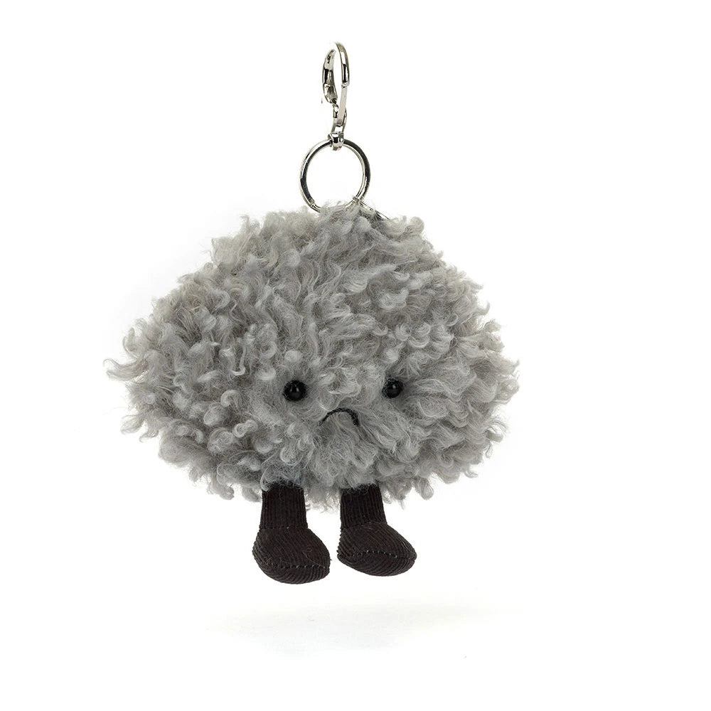 Jellycat Amuseables Storm Cloud Bag Charm, Bag Accessories