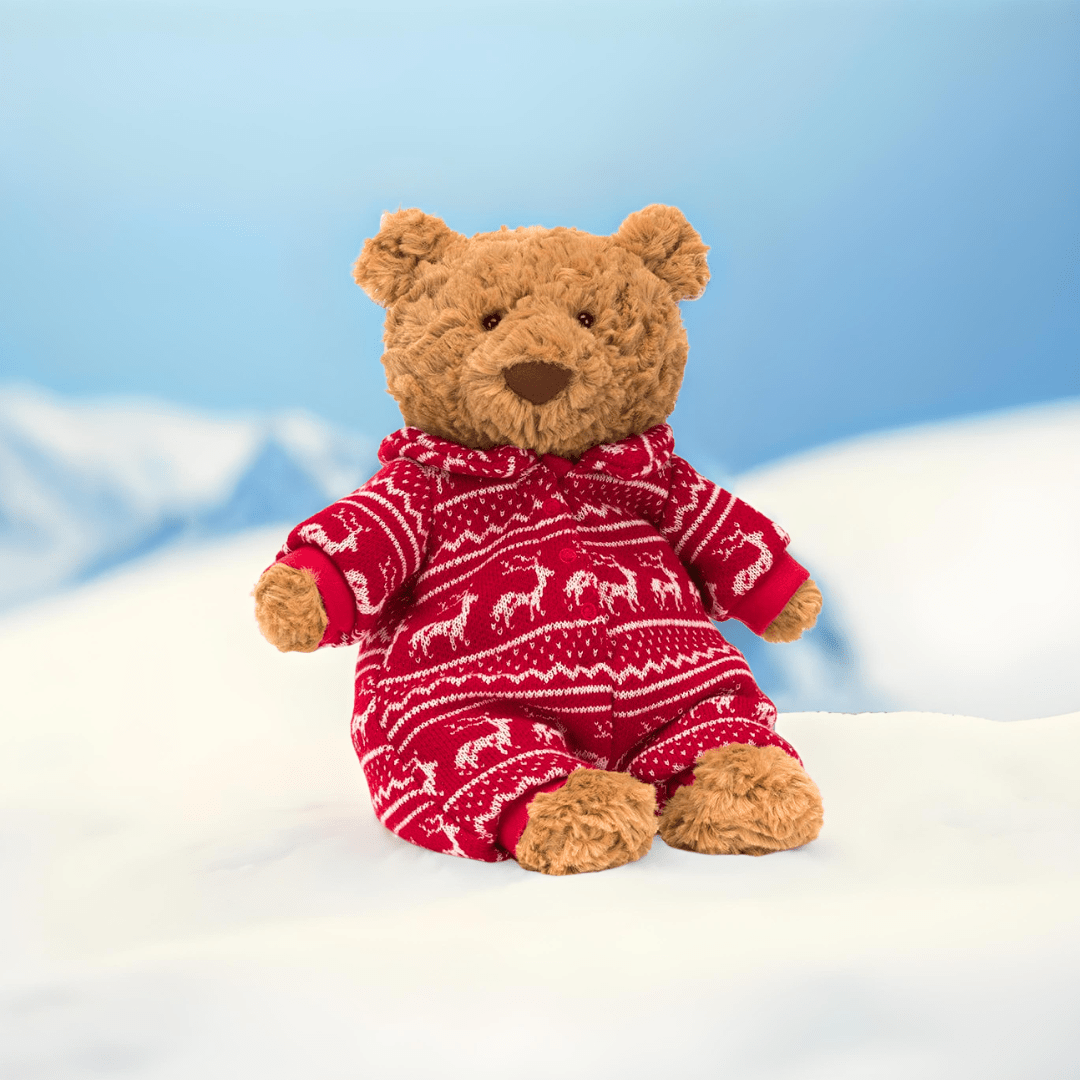 Jellycat Bartholomew Bear Winter Pyjamas