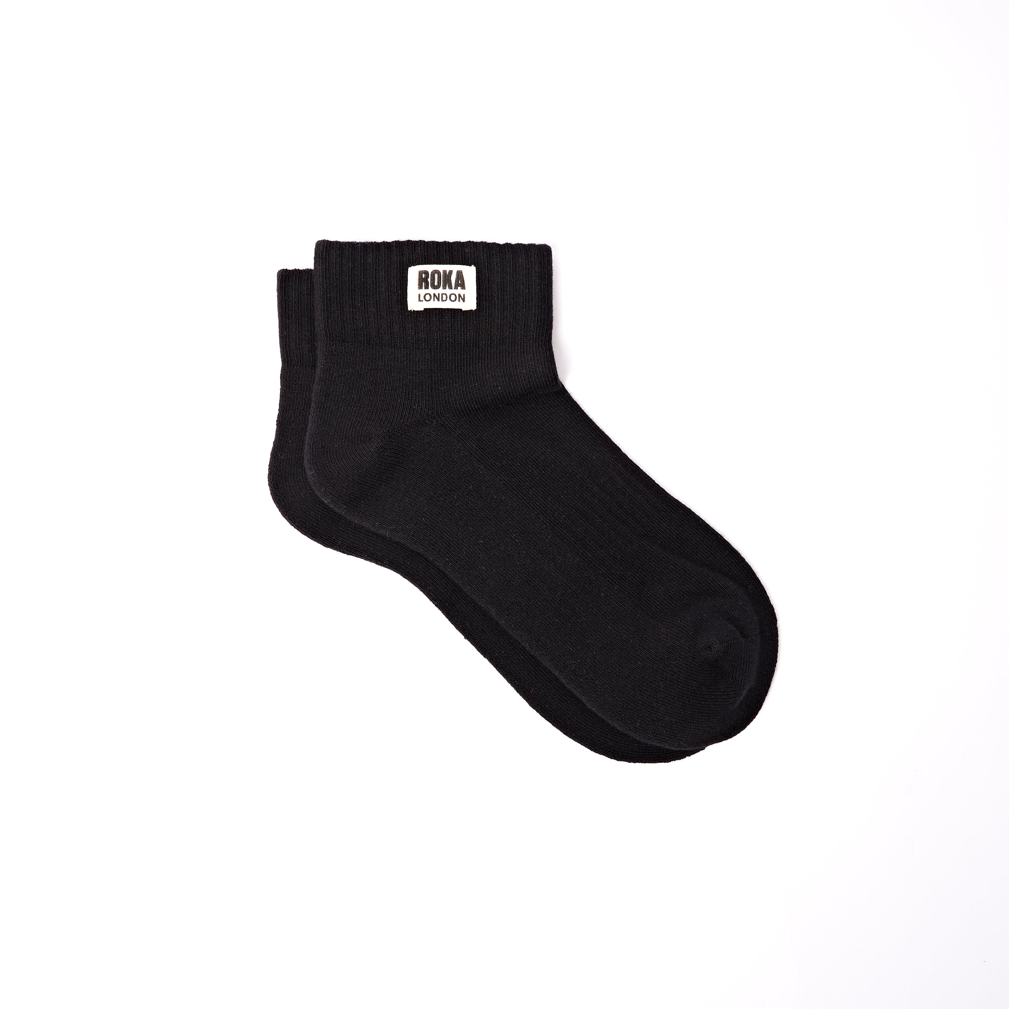 Roka Wembley Organic Cotton Socks Black