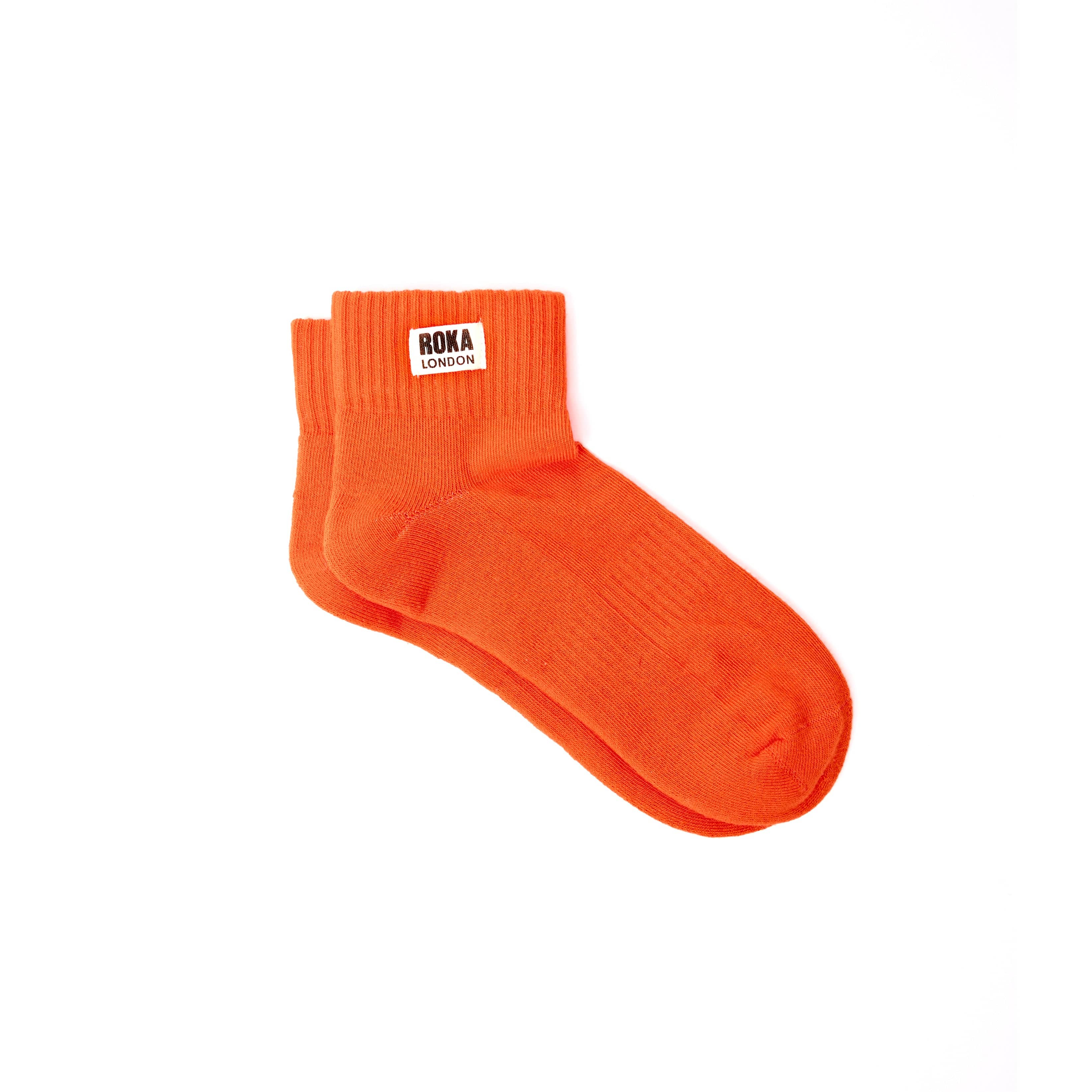 Roka Wembley Organic Cotton Socks Jaffa Orange