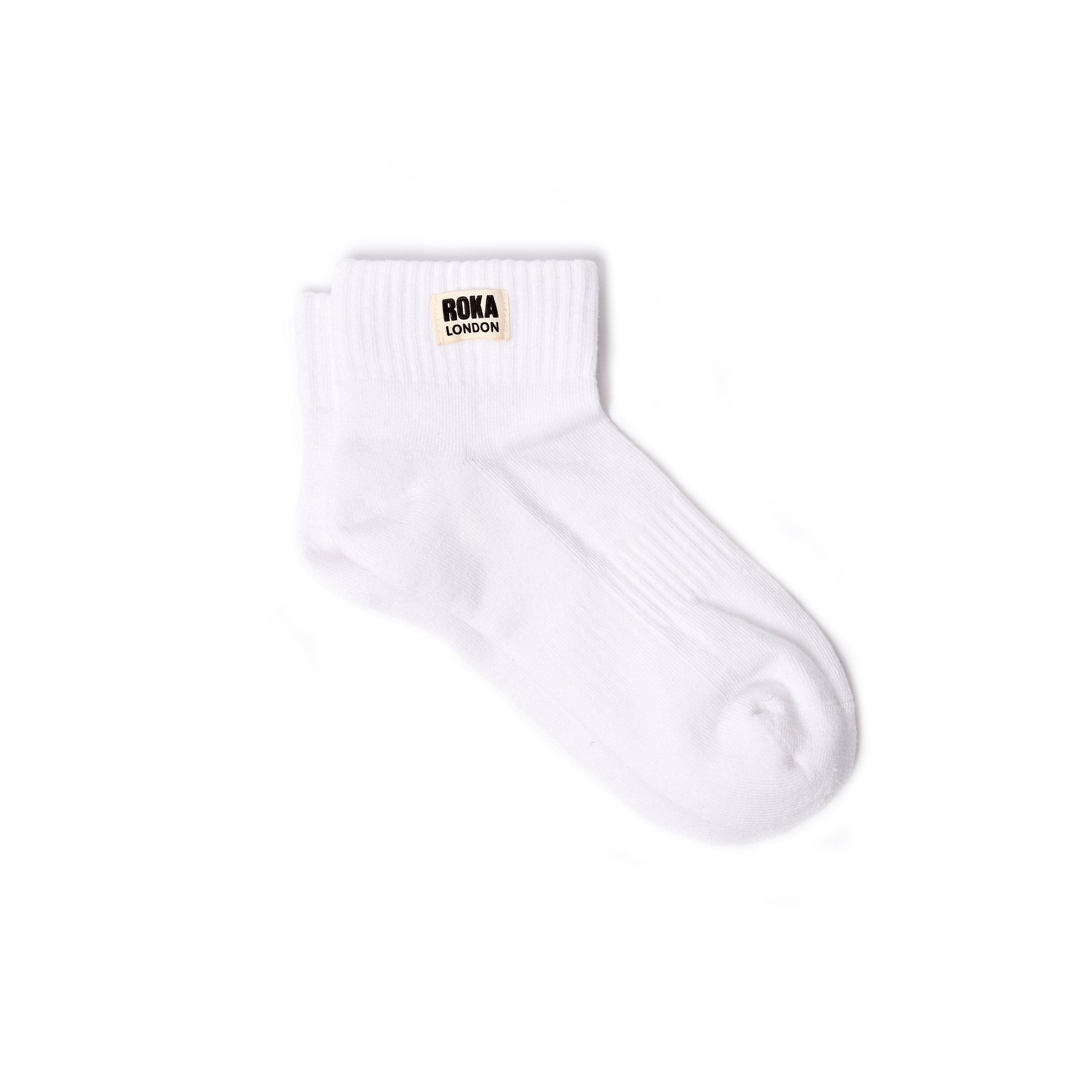 Roka Wembley Organic Cotton Socks Off White