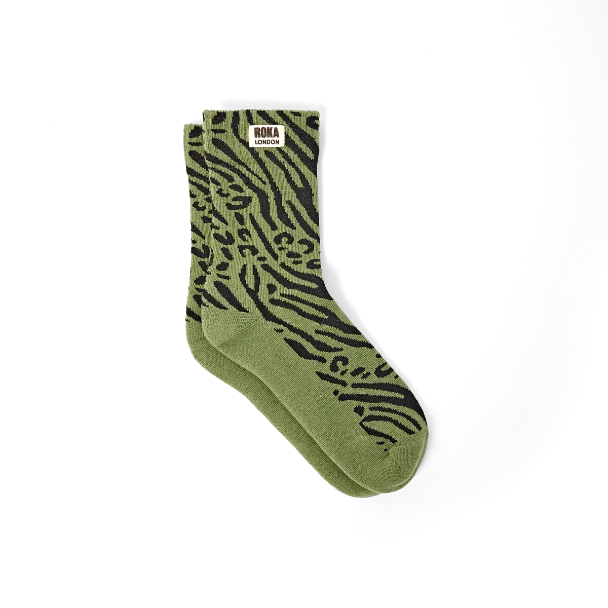 Roka Wimbledon Organic Cotton Printed Crew Socks