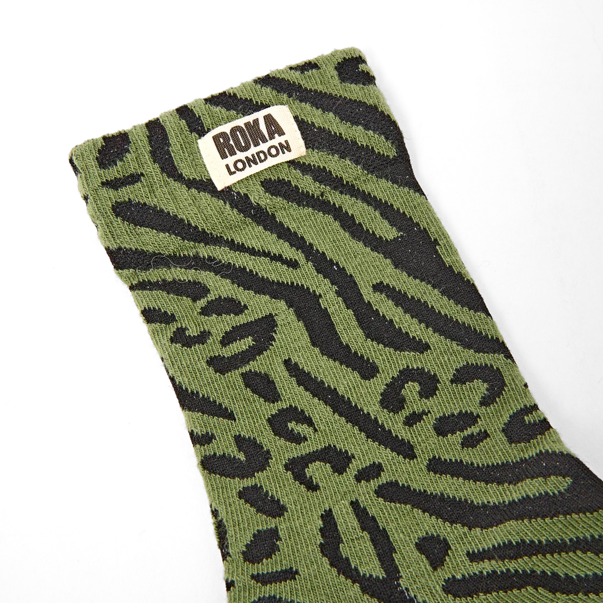 Roka Wimbledon Organic Cotton Printed Crew Socks