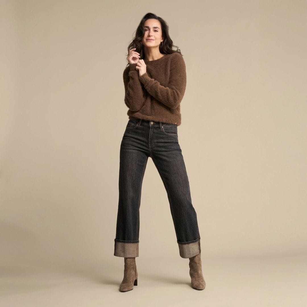Red Button Kim Overdye Brown Tinted Jeans, gift for her, womens jeans