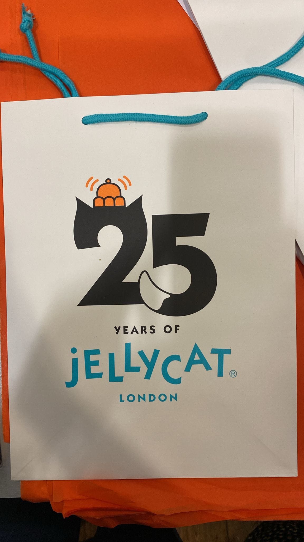 Jellycat 25 Years Gift Bag, Medium