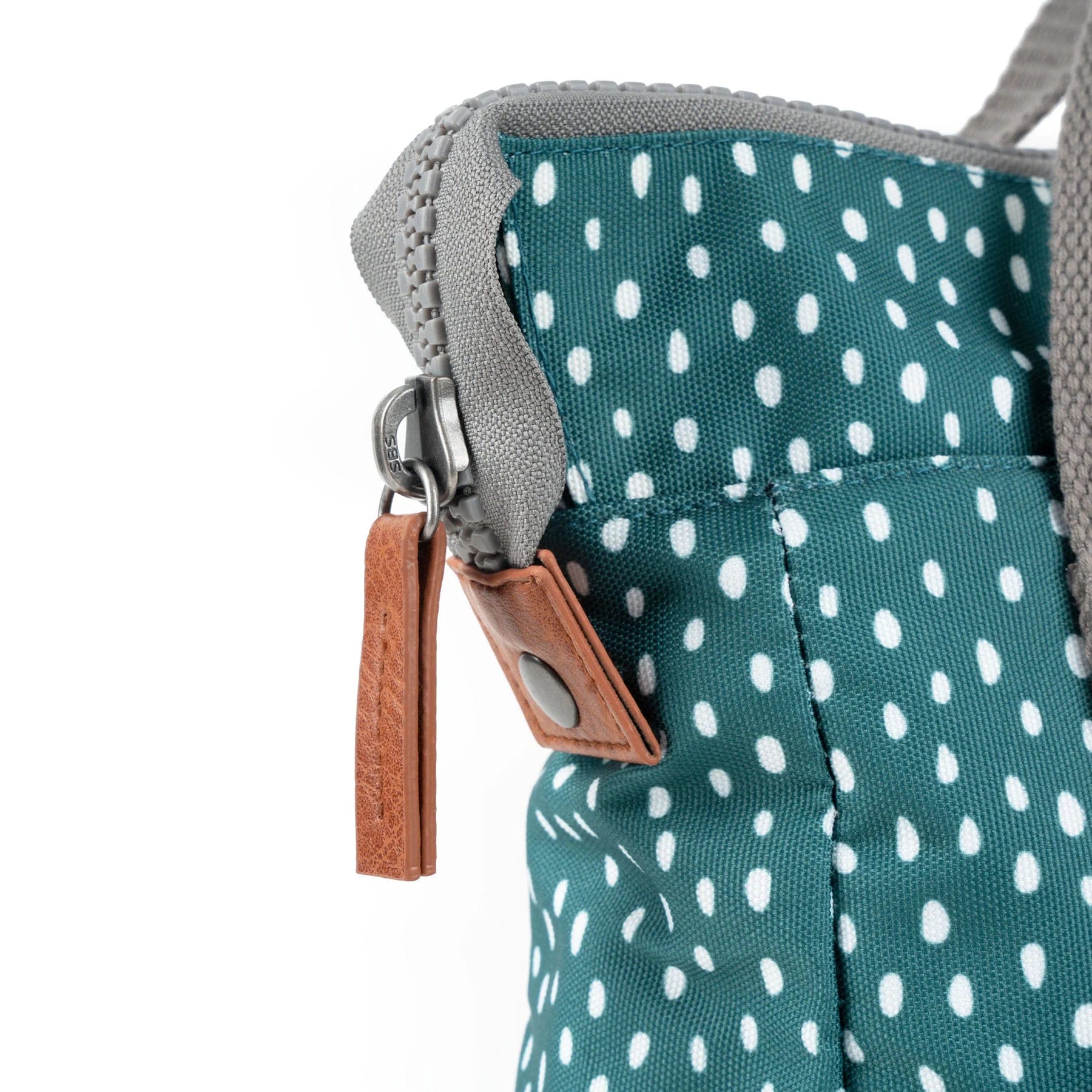 Roka Bantry B Small Recycled Canvas Rucksack Drizzle Sage
