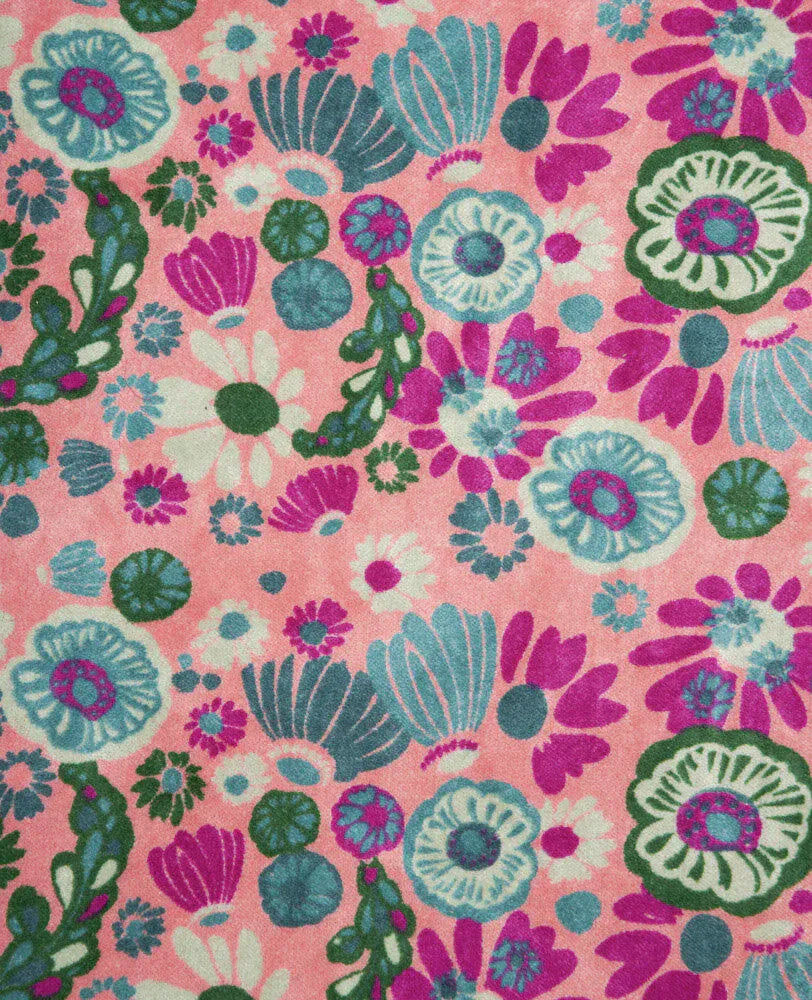 Les Touristes Velvet Dressing Gown - Molly Coral