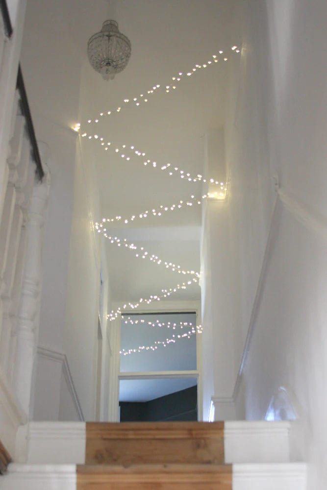 Silver Cluster 15m Indoor/Outdoor Light Chain, Mains Powered