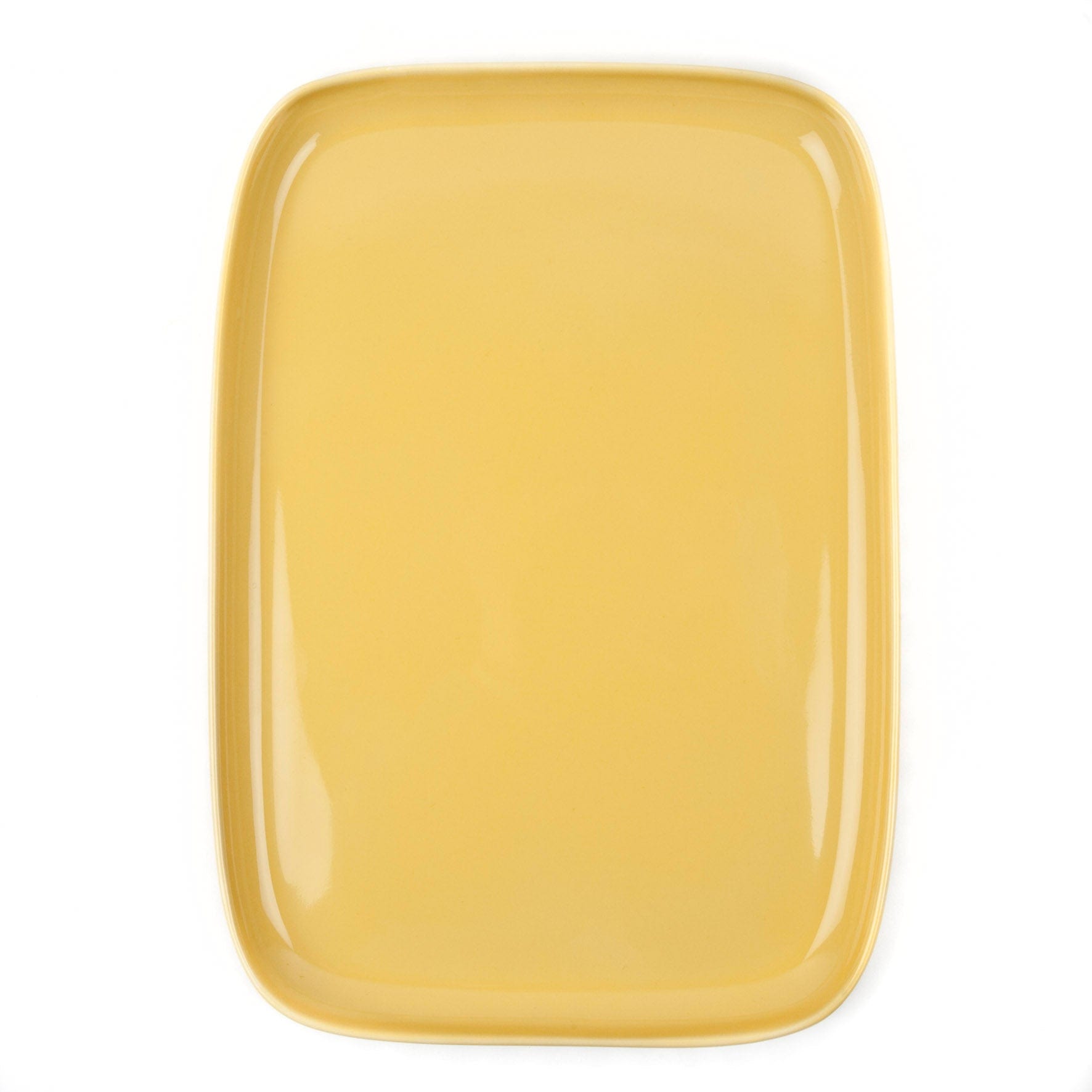 Yellow Large Rectangular Ceramic Platter