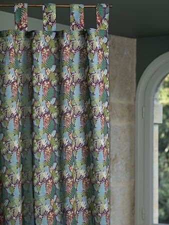 Cotton Voile Curtain Panel 260x110cm Fern Fig