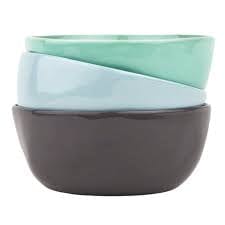 Pale Blue Large Ceramic Dipping Bowl