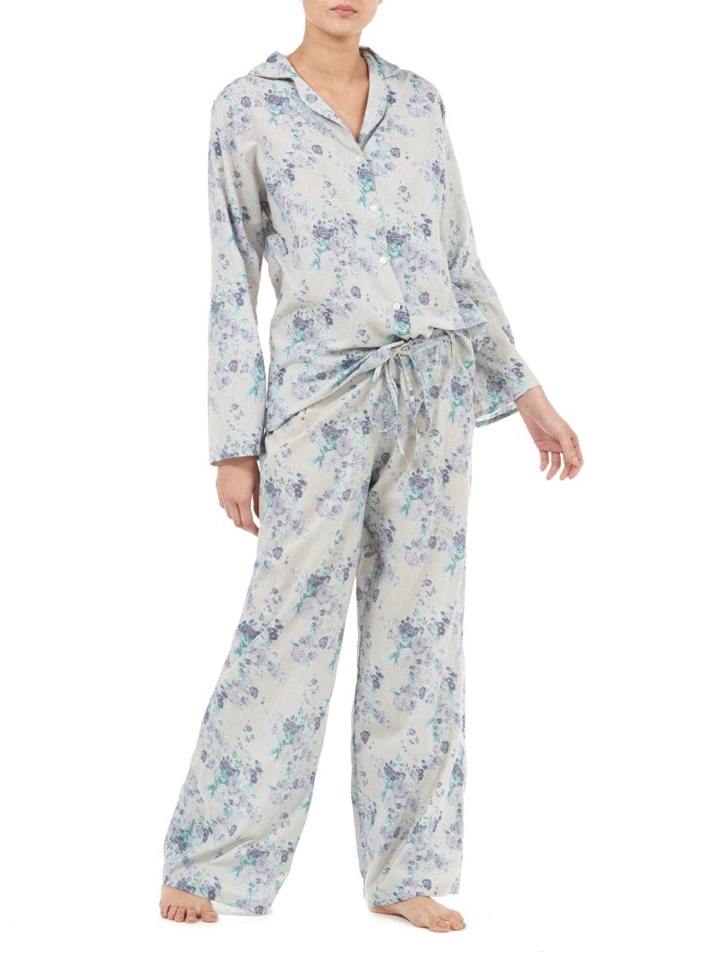 100% Cotton Pyjamas, Vintage Powder Grey, M/L