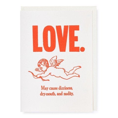 Letterpress Card Love