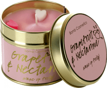 Grapefruit & Nectarine Scented Tinned Candle