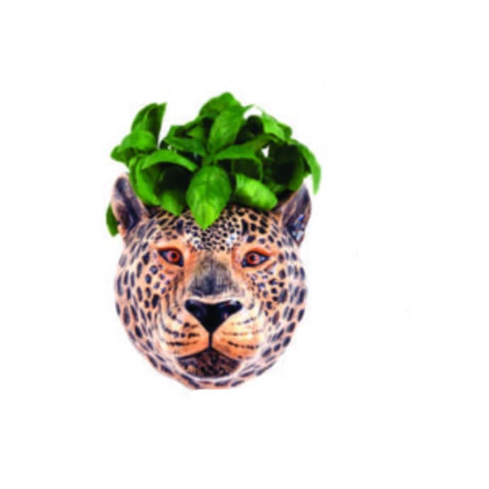 Leopard Ceramic Wall Vase