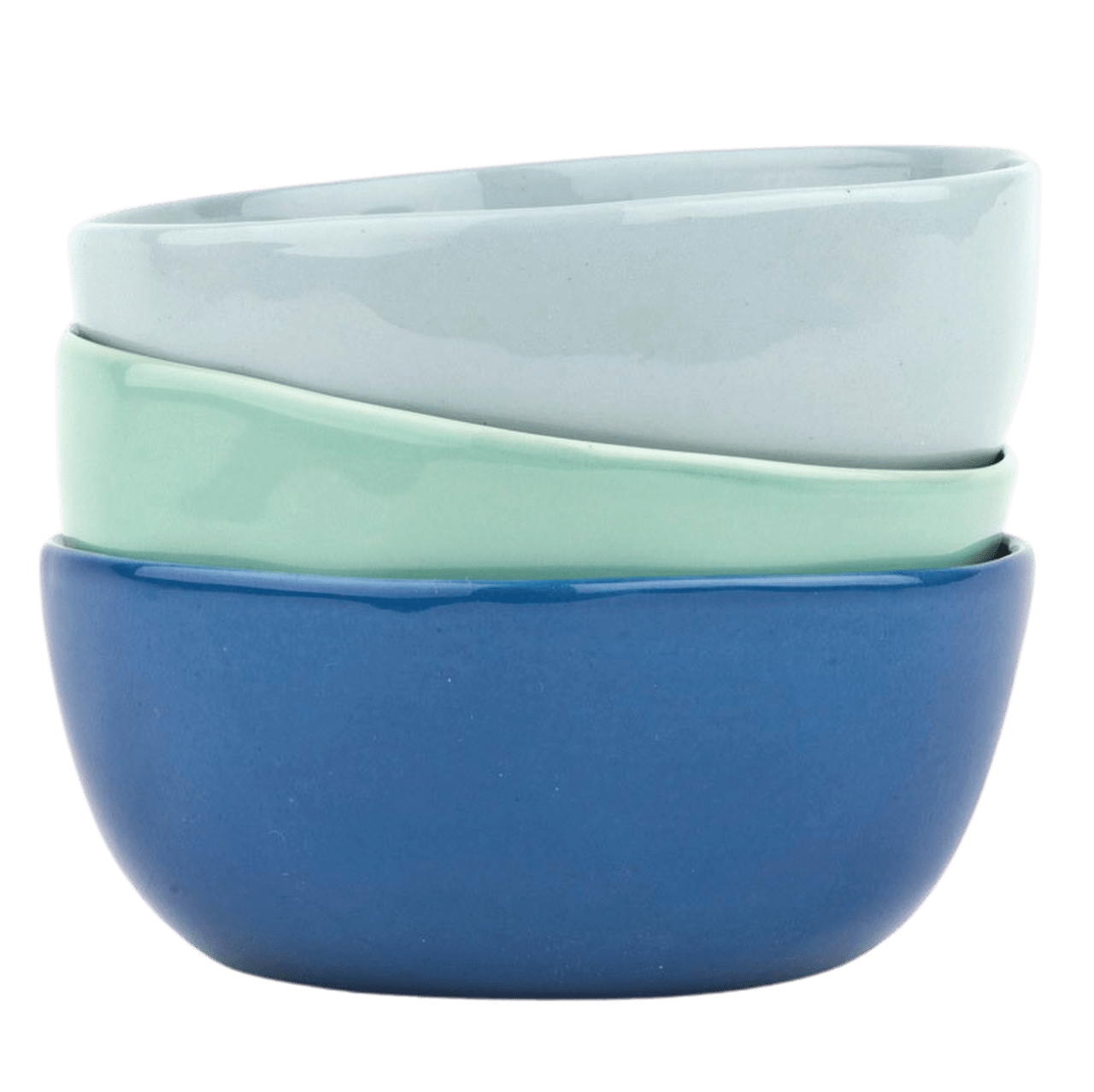 Pale Blue Large Ceramic Dipping Bowl