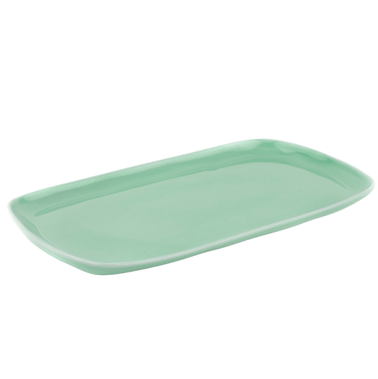 Mint Green Ceramic Antipasti Plate