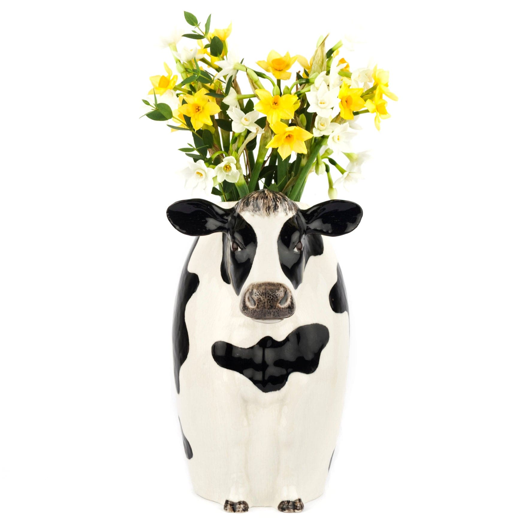 Friesian Cow Ceramic Flower Vase