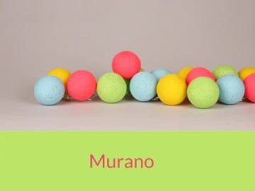 Murano 35 Ball LED Light Chain, USB Connecter