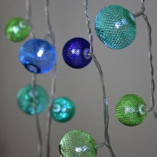 Turquoise Mesh Light Chain, Battery Operated