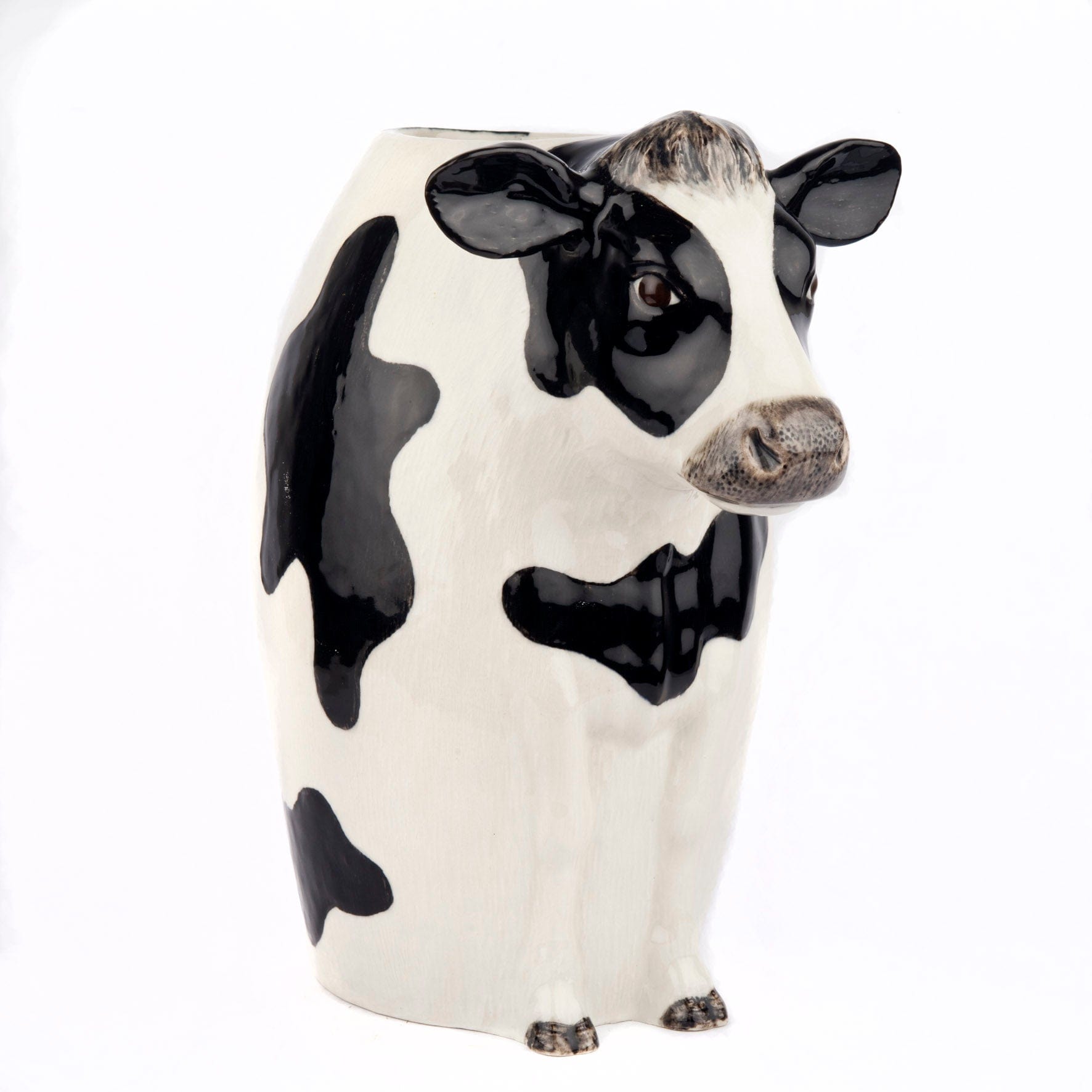 Friesian Cow Ceramic Flower Vase