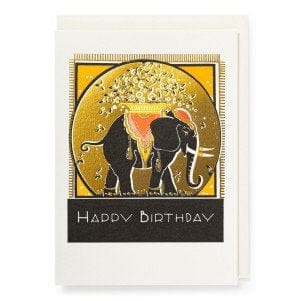 Letterpress Card Parisian Elephant