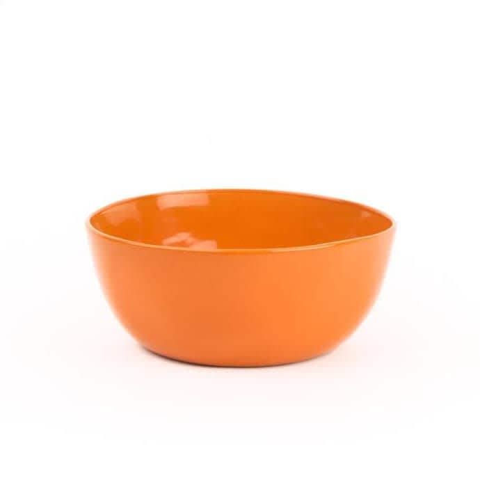 Orange Large Ceramic Dipping Bowl