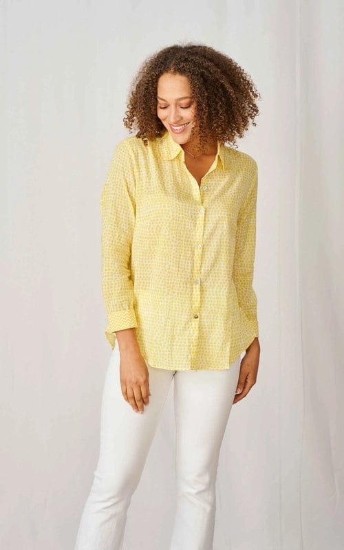 Antigua Indian Cotton Shirt Lemon