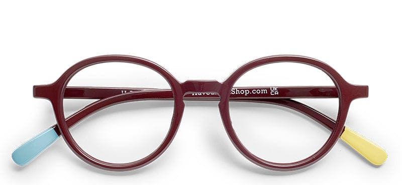 Circle Slim Bordeaux Bio Reading Glasses by Have A Look